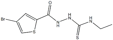 2-[(4-bromo-2-thienyl)carbonyl]-N-ethylhydrazinecarbothioamide Struktur