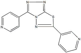 6-(3-pyridinyl)-3-(4-pyridinyl)[1,2,4]triazolo[3,4-b][1,3,4]thiadiazole Struktur