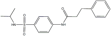 N-{4-[(isopropylamino)sulfonyl]phenyl}-3-phenylpropanamide Struktur