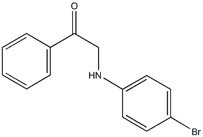 2-(4-bromoanilino)-1-phenylethanone Struktur