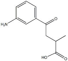 4-(3-aminophenyl)-2-methyl-4-oxobutanoic acid Struktur