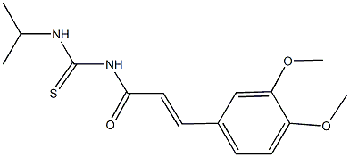 N-[3-(3,4-dimethoxyphenyl)acryloyl]-N'-isopropylthiourea Struktur