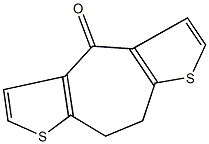 8,9-dihydro-4H-thieno[3',2':4,5]cyclohepta[1,2-b]thiophen-4-one Struktur