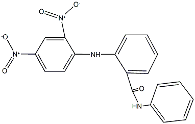 2-{2,4-dinitroanilino}-N-phenylbenzamide Struktur