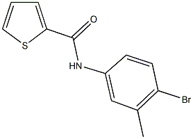 N-(4-bromo-3-methylphenyl)-2-thiophenecarboxamide Struktur