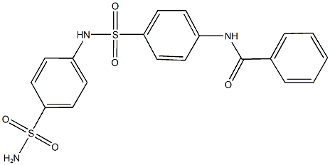 N-(4-{[4-(aminosulfonyl)anilino]sulfonyl}phenyl)benzamide Struktur