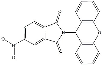 5-nitro-2-(9H-xanthen-9-yl)-1H-isoindole-1,3(2H)-dione Struktur