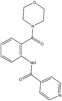 N-[2-(4-morpholinylcarbonyl)phenyl]isonicotinamide Struktur