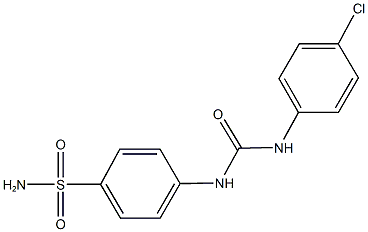 4-{[(4-chloroanilino)carbonyl]amino}benzenesulfonamide Struktur