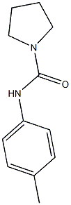 N-(4-methylphenyl)-1-pyrrolidinecarboxamide Struktur