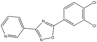 3-[5-(3,4-dichlorophenyl)-1,2,4-oxadiazol-3-yl]pyridine Struktur