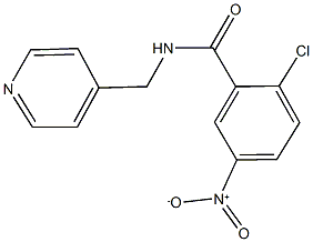 2-chloro-5-nitro-N-(4-pyridinylmethyl)benzamide Struktur