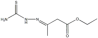 ethyl 3-[(aminocarbothioyl)hydrazono]butanoate Struktur