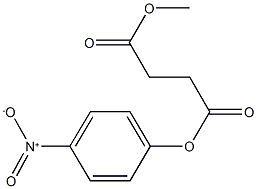 1-{4-nitrophenyl} 4-methyl succinate Struktur