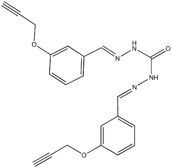 N'',N'''-bis[3-(2-propynyloxy)benzylidene]carbonohydrazide Struktur