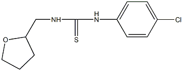 N-(4-chlorophenyl)-N'-(tetrahydro-2-furanylmethyl)thiourea Struktur