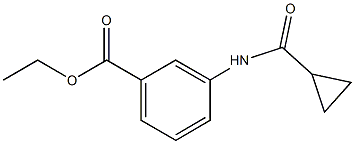 ethyl 3-[(cyclopropylcarbonyl)amino]benzoate Struktur