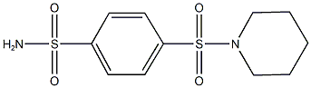 4-(1-piperidinylsulfonyl)benzenesulfonamide Struktur