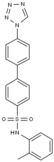 N-(2-methylphenyl)-4'-(1H-tetraazol-1-yl)[1,1'-biphenyl]-4-sulfonamide Struktur