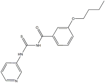 N-(3-butoxybenzoyl)-N'-(3-pyridinyl)thiourea Struktur