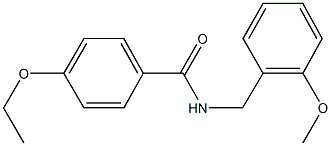 4-ethoxy-N-(2-methoxybenzyl)benzamide Struktur