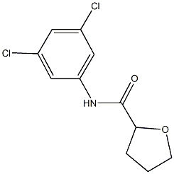 N-(3,5-dichlorophenyl)tetrahydro-2-furancarboxamide Struktur