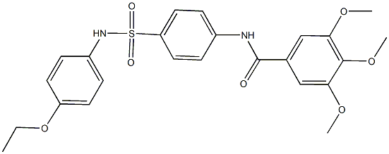 N-{4-[(4-ethoxyanilino)sulfonyl]phenyl}-3,4,5-trimethoxybenzamide Struktur