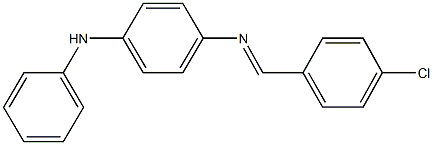 N-(4-anilinophenyl)-N-(4-chlorobenzylidene)amine Struktur