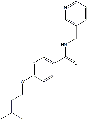 4-(isopentyloxy)-N-(3-pyridinylmethyl)benzamide Struktur