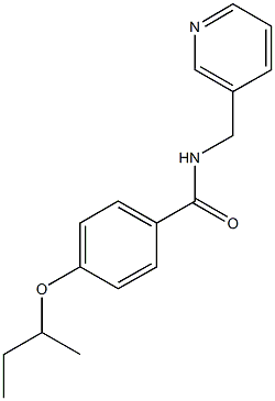 4-(sec-butoxy)-N-(3-pyridinylmethyl)benzamide Struktur