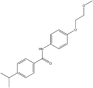 4-isopropyl-N-[4-(2-methoxyethoxy)phenyl]benzamide Struktur