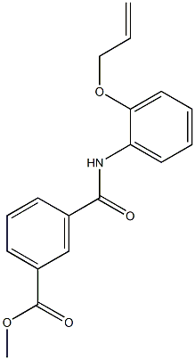 methyl 3-{[2-(allyloxy)anilino]carbonyl}benzoate Struktur