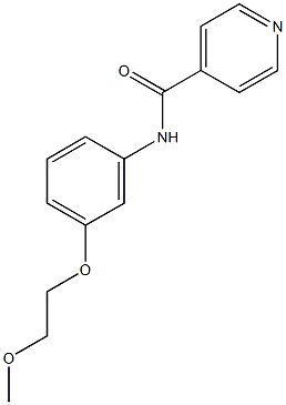 N-[3-(2-methoxyethoxy)phenyl]isonicotinamide Struktur