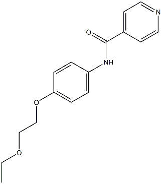 N-[4-(2-ethoxyethoxy)phenyl]isonicotinamide Struktur