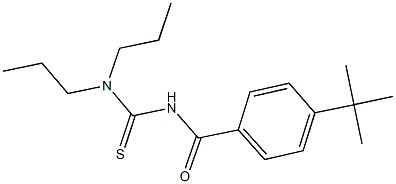 N'-[4-(tert-butyl)benzoyl]-N,N-dipropylthiourea Struktur