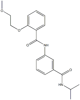 N-{3-[(isopropylamino)carbonyl]phenyl}-2-(2-methoxyethoxy)benzamide Struktur