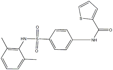 N-{4-[(2,6-dimethylanilino)sulfonyl]phenyl}-2-thiophenecarboxamide Struktur