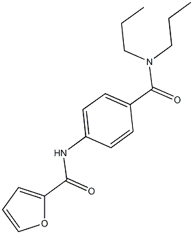 N-{4-[(dipropylamino)carbonyl]phenyl}-2-furamide Struktur