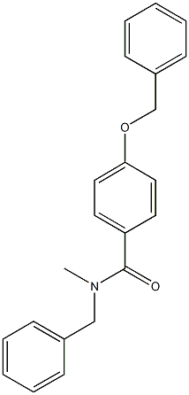 N-benzyl-4-(benzyloxy)-N-methylbenzamide Struktur