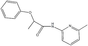 N-(6-methyl-2-pyridinyl)-2-phenoxypropanamide Struktur