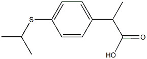 2-[4-(isopropylsulfanyl)phenyl]propanoic acid Struktur