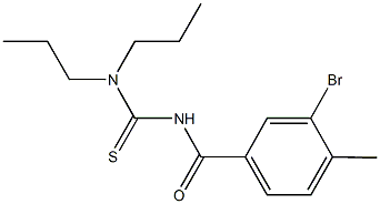 N'-(3-bromo-4-methylbenzoyl)-N,N-dipropylthiourea Struktur