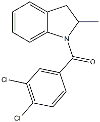 1-(3,4-dichlorobenzoyl)-2-methylindoline Struktur