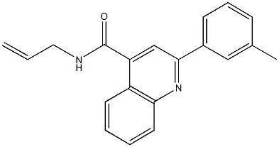 N-allyl-2-(3-methylphenyl)-4-quinolinecarboxamide Struktur