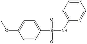 4-methoxy-N-(2-pyrimidinyl)benzenesulfonamide Struktur