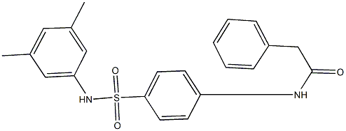 N-{4-[(3,5-dimethylanilino)sulfonyl]phenyl}-2-phenylacetamide Struktur