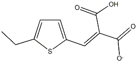 2-carboxy-3-(5-ethyl-2-thienyl)acrylate Struktur