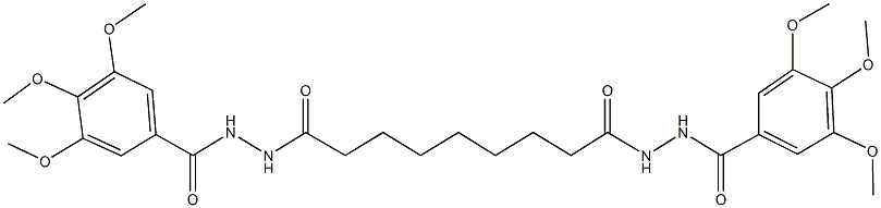 3,4,5-trimethoxy-N'-{9-oxo-9-[2-(3,4,5-trimethoxybenzoyl)hydrazino]nonanoyl}benzohydrazide Struktur