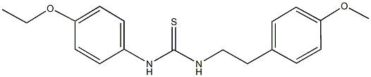 N-(4-ethoxyphenyl)-N'-[2-(4-methoxyphenyl)ethyl]thiourea Struktur