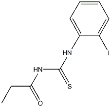 N-(2-iodophenyl)-N'-propionylthiourea Struktur